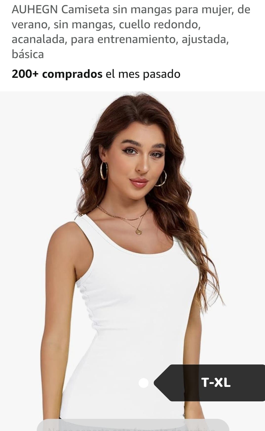 Camiseta acanalada sin mangas