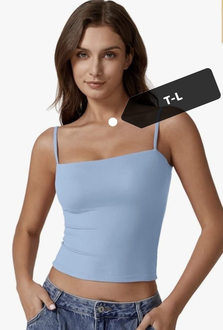 Camiseta de tirantes ajustables QINSEN