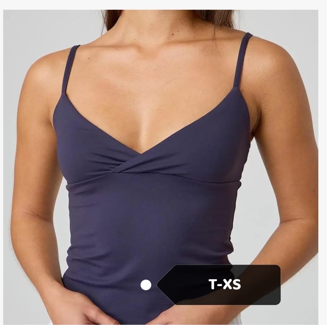 Blusa cruzada de tirantes escote V
