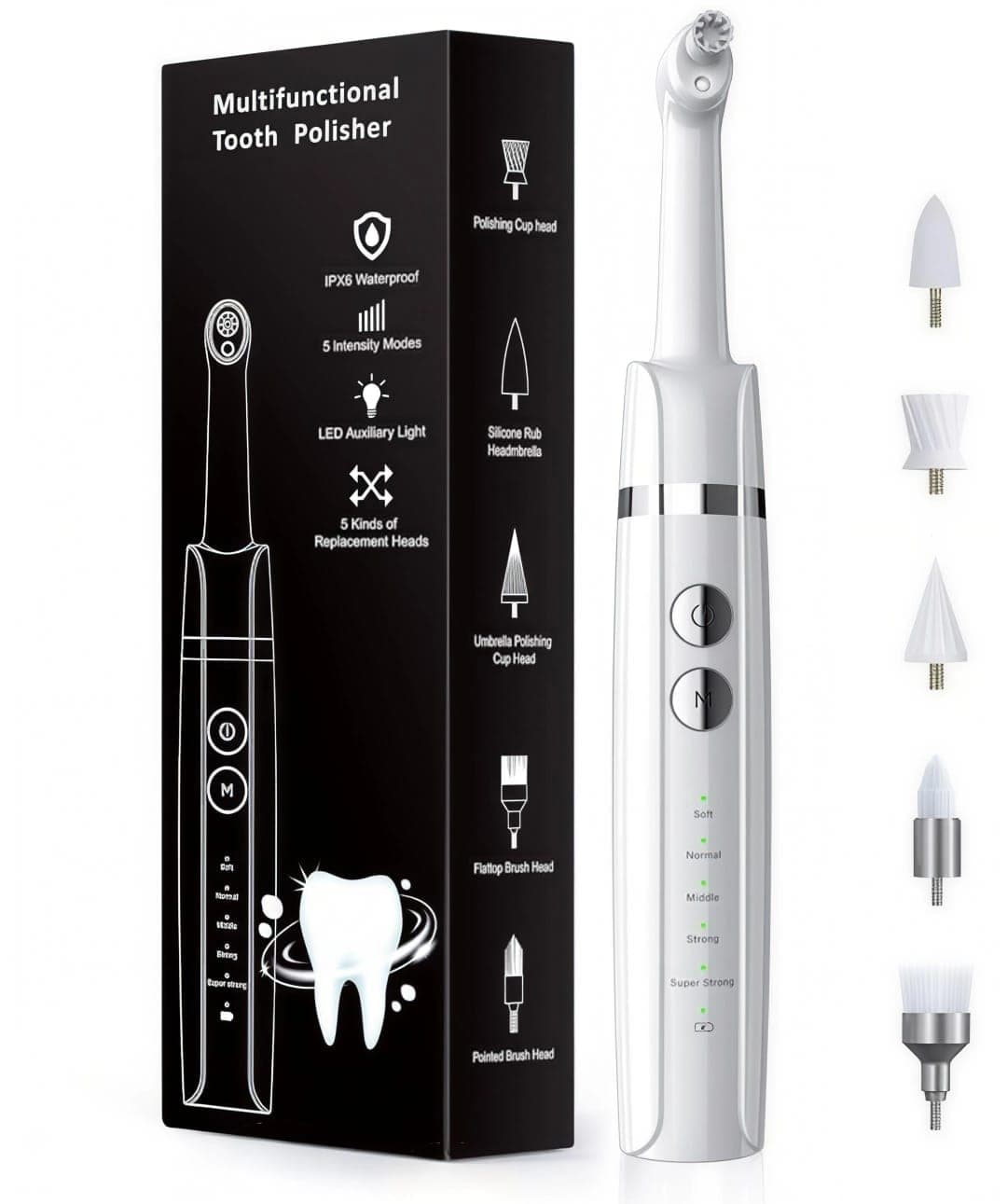 Pulidor de Dientes, Kit Recargable de Blanqueamiento Dental