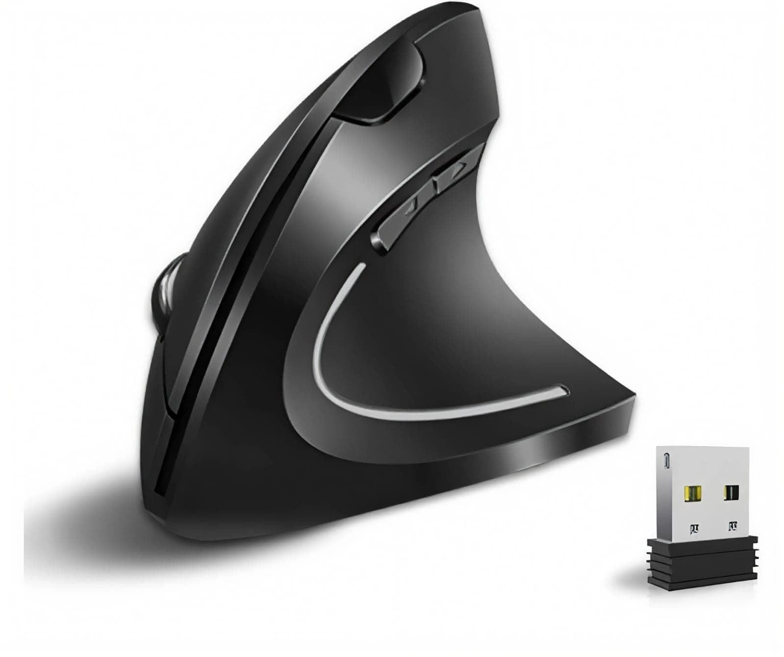 Mouse vertical ergonómico inalámbrico recargable Vassink