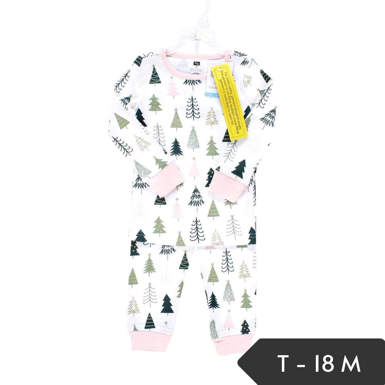 Pijama de bebé navideña de arbolitos